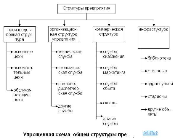 Инфраструктура предприятия. Производственная структура и организационная структура управления предприятием Инфраструктура предприятия. Производственная структура и организационная структура управления предприятием