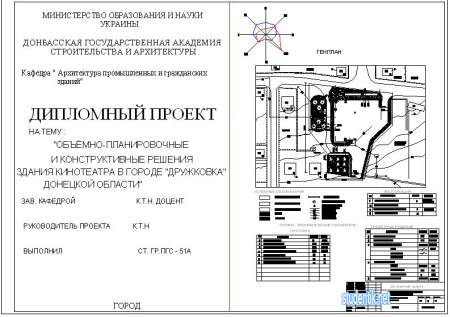 Готовый Дипломный проект на тему ОБЪЁМНО-ПЛАНИРОВОЧНЫЕ И КОНСТРУКТИВНЫЕ РЕШЕНИЯ ЗДАНИЯ